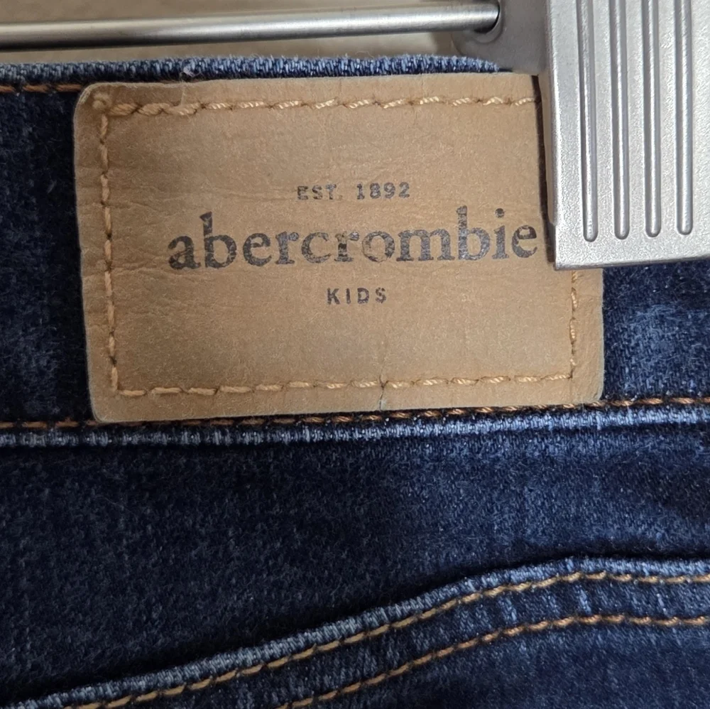 Abercrombie Kids Dark Wash Low Rise Skinny Jeans Girls Size 16 Casual Classic